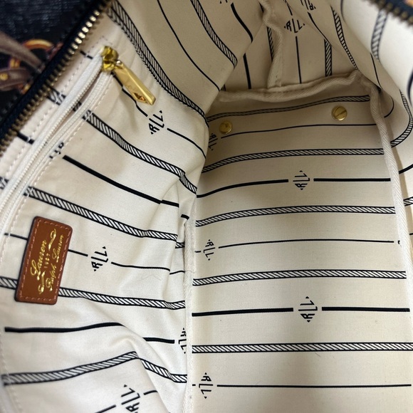 Ralph Lauren Black and Brown Tote with Distinctive Pattern - Excellent condition - Picture 6 of 7